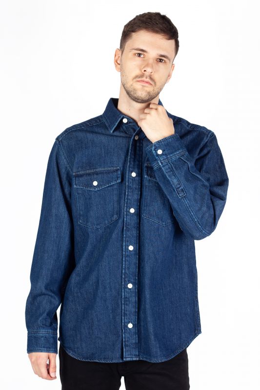Teksasärgid JACK & JONES 12275137-Dark-Denim