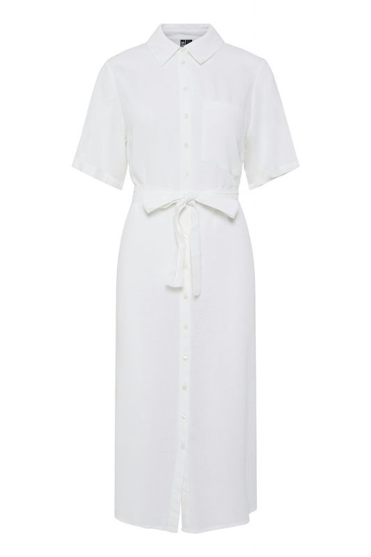 Kleidid PIECES 17152063-Bright-White