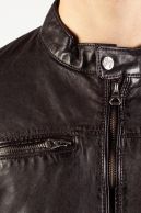 Leather jacket GIPSY GMJon-LGOV-BROWN