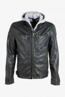 Leather jacket GIPSY GMLyron-LAJORV-dark-blu