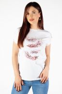 T-shirt BLUOLTRE DJ72786-WHITE-PINK