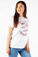 T-shirt BLUOLTRE DJ72786-WHITE-PINK