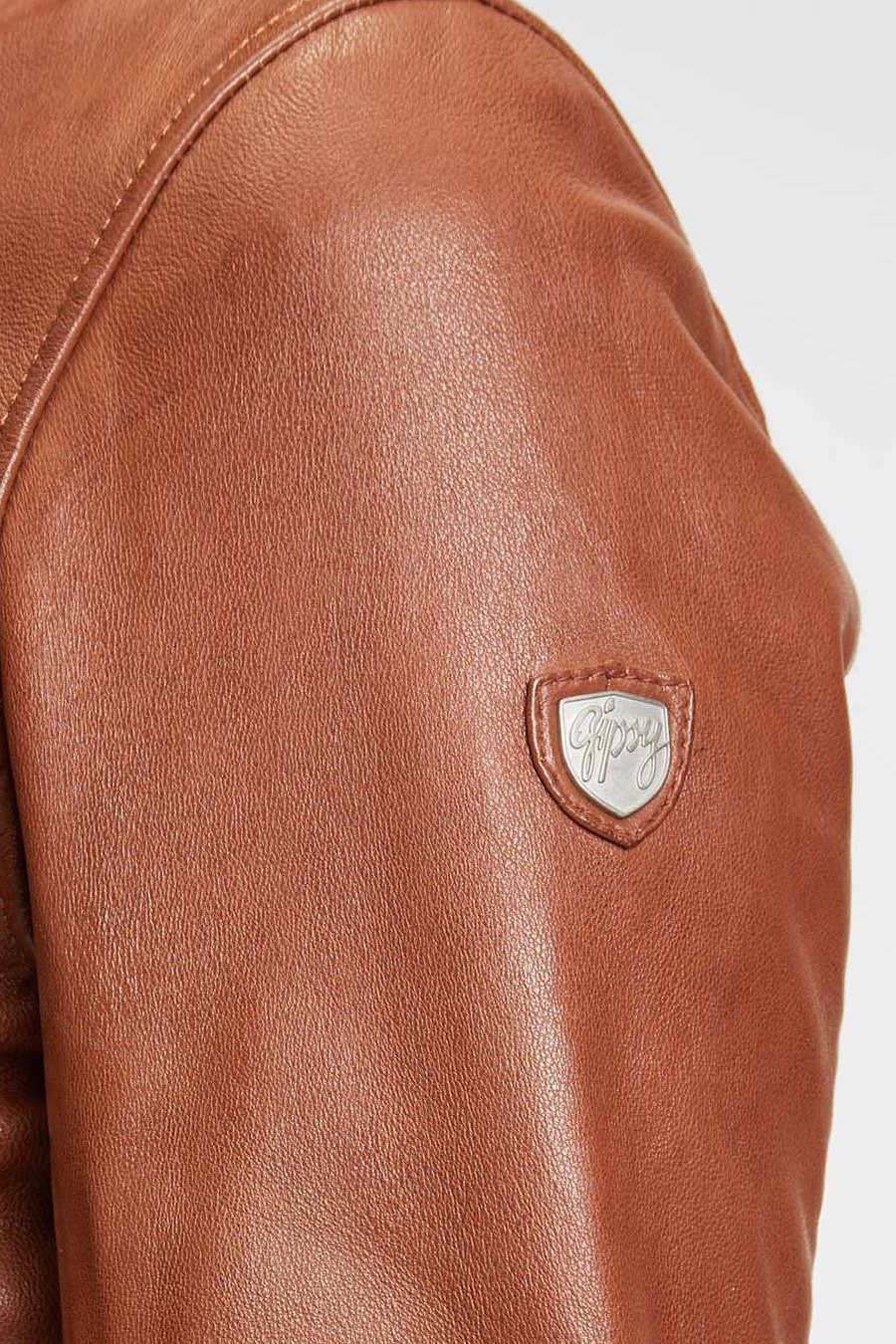 Leather jacket GIPSY 1101-0030-Cognac