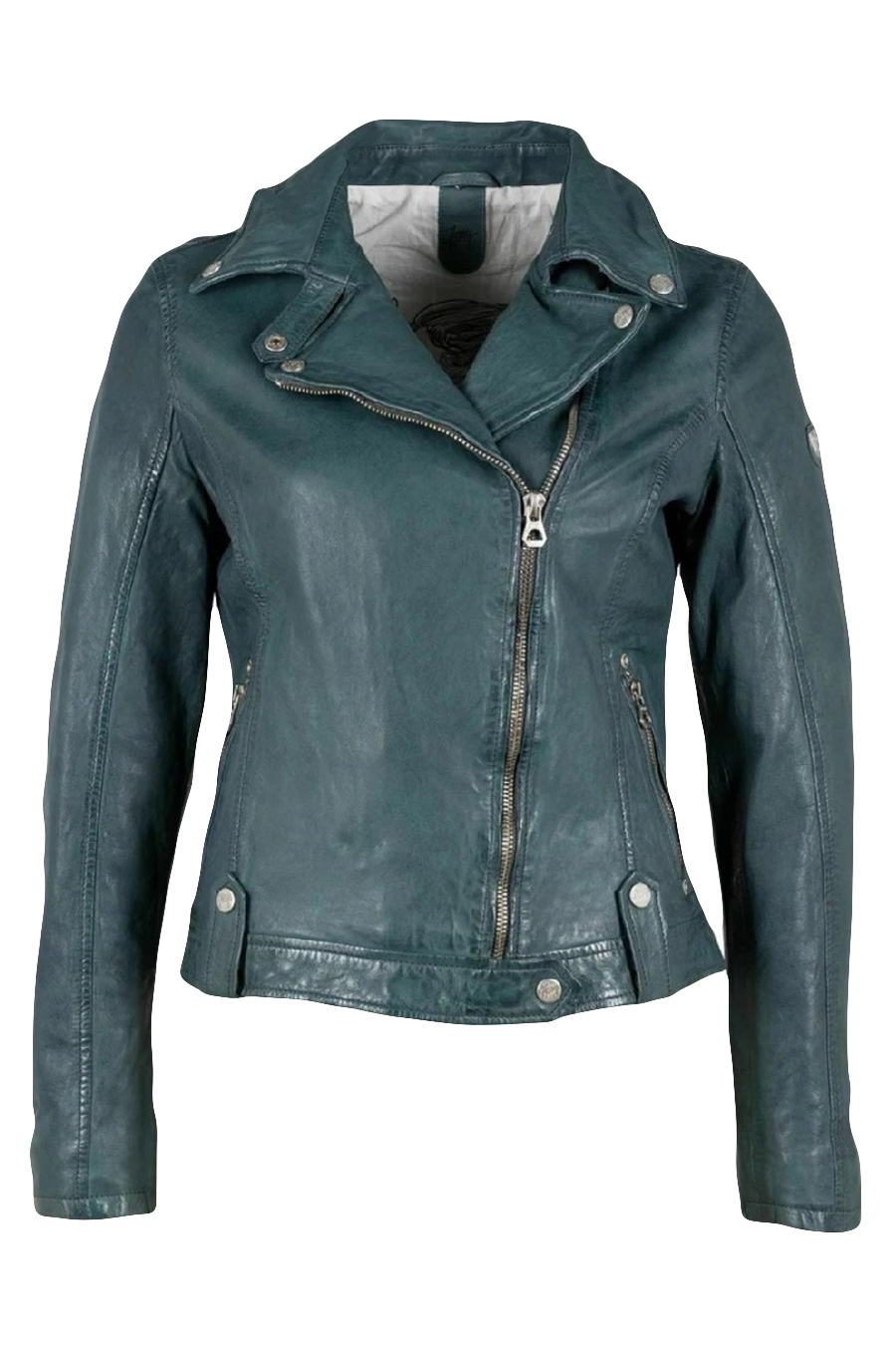 Leather jacket GIPSY 1101-0383-green