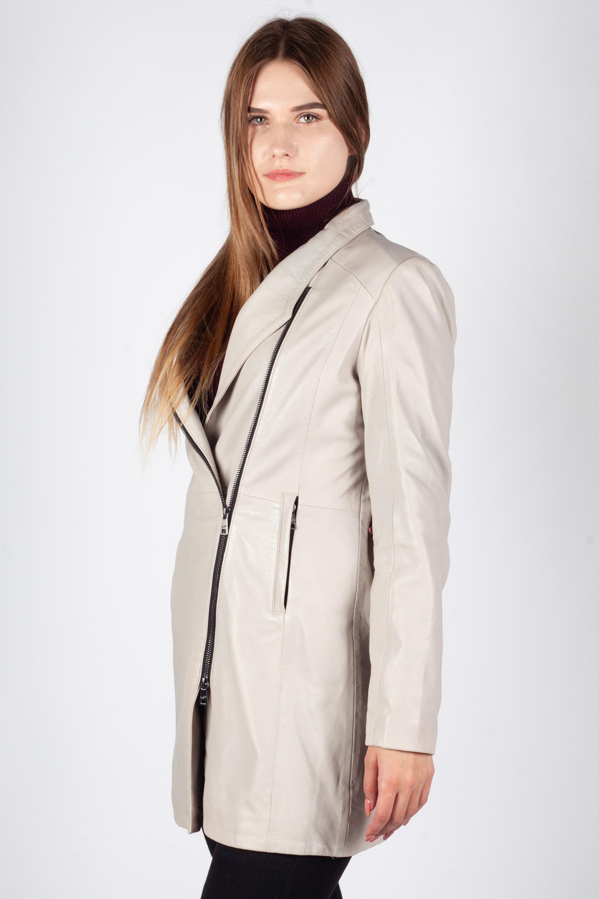 Leather jacket MAURITIUS 1102-0019-ivory