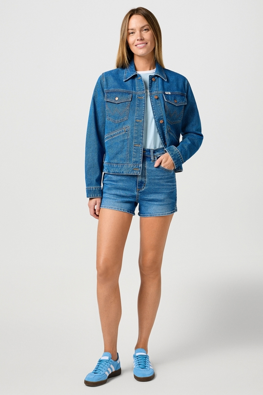 Denim shorts WRANGLER 112362362