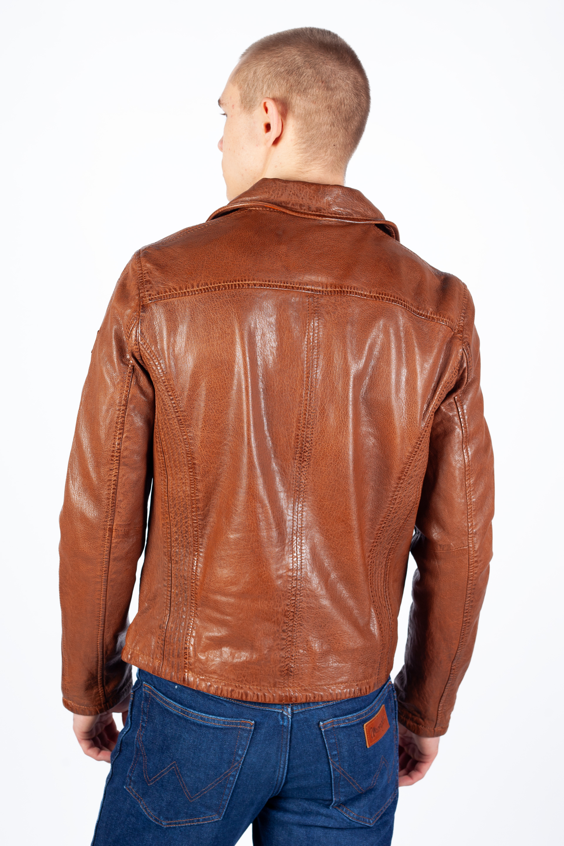 Leather jacket GIPSY 1201-0510-cognac