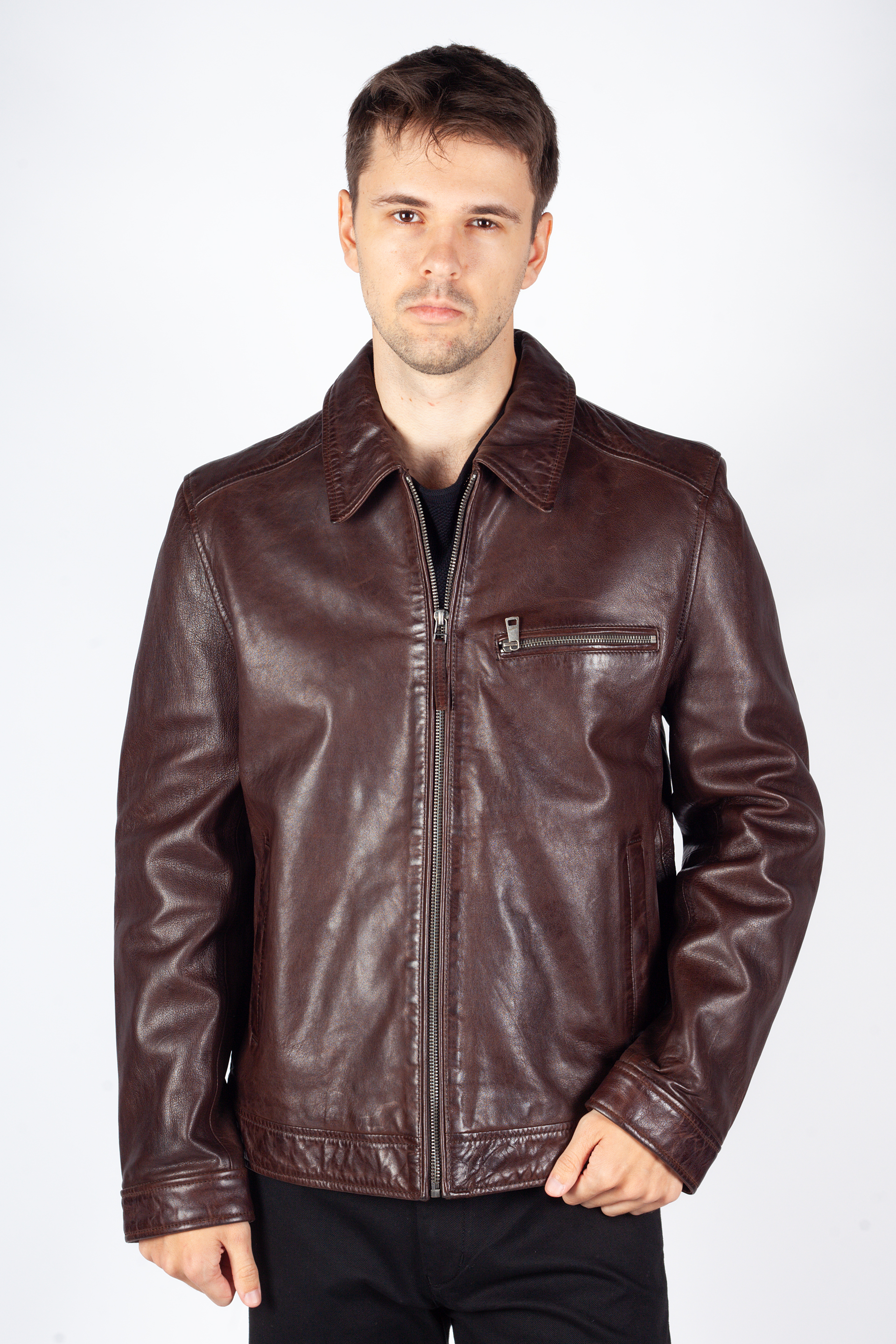 Leather jacket MAURITIUS 1201-0847-chestnut