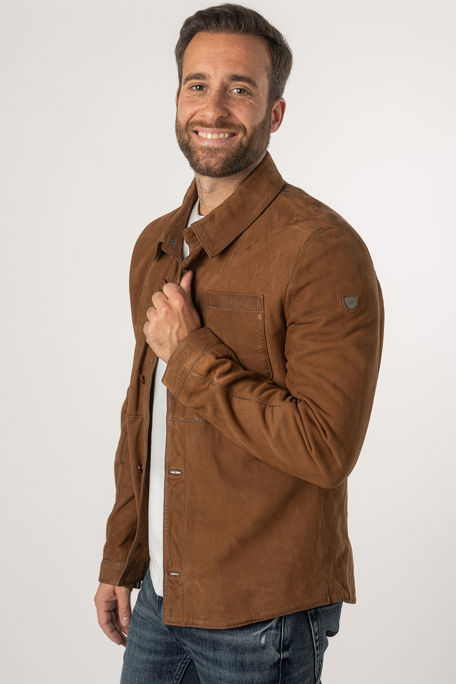 Leather jacket MAURITIUS 1206-0008-cognac