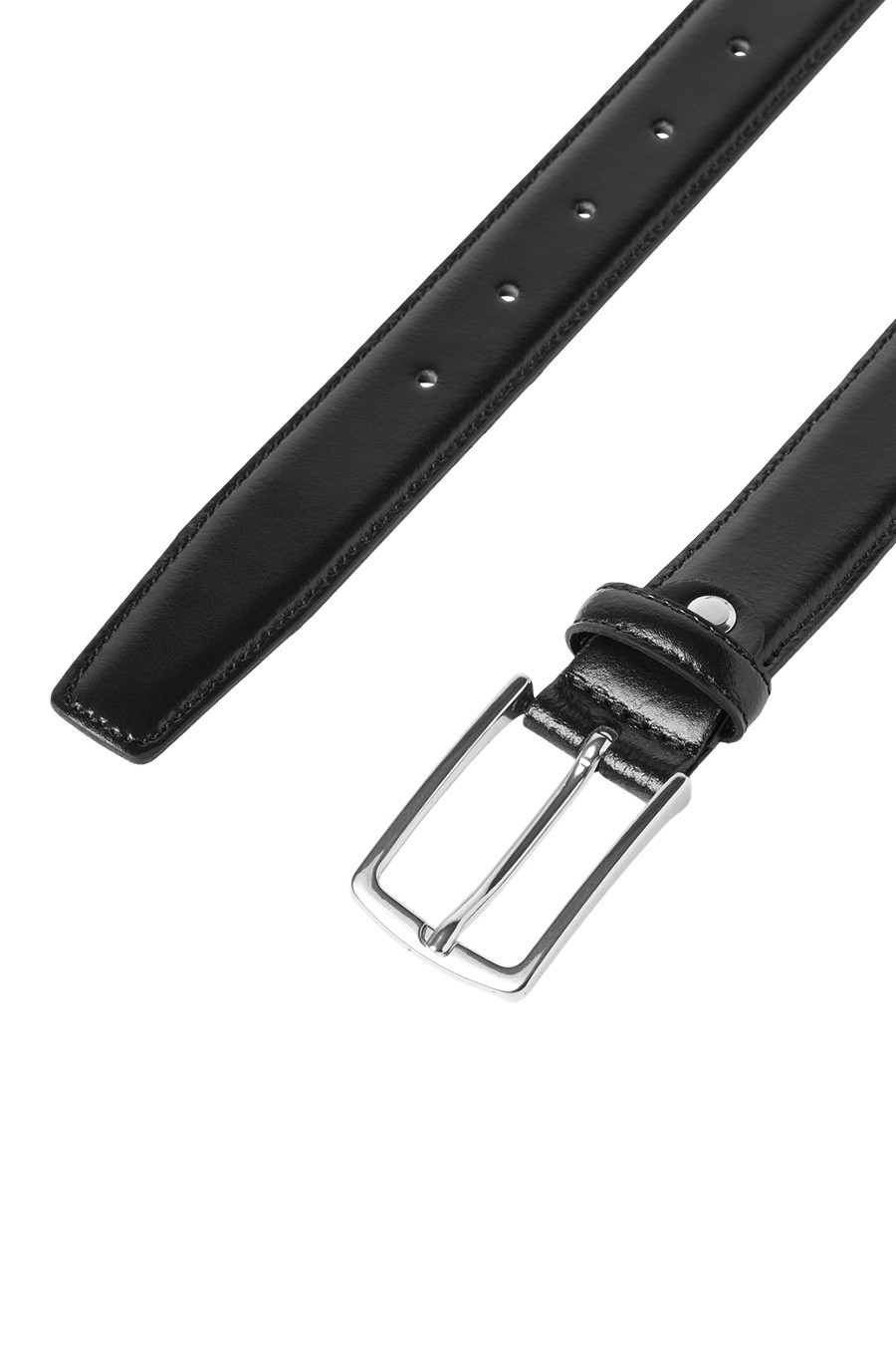 Leather belt JACK & JONES 12136795-Black