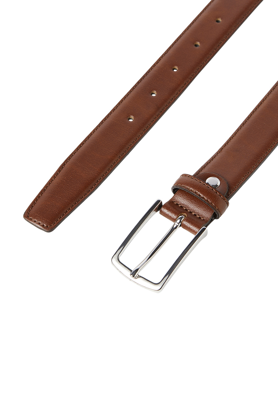 Leather belt JACK & JONES 12136795-Cognac