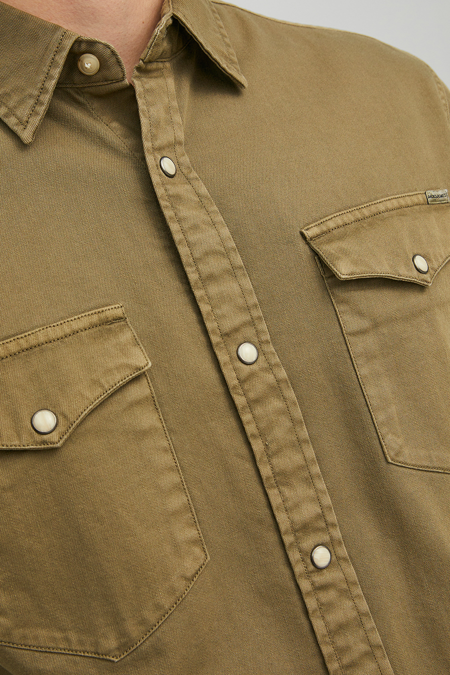 Denim shirt JACK & JONES 12138115-Forest-Night