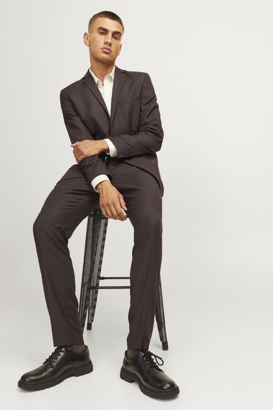 Suit trousers JACK & JONES 12141112-Mulch