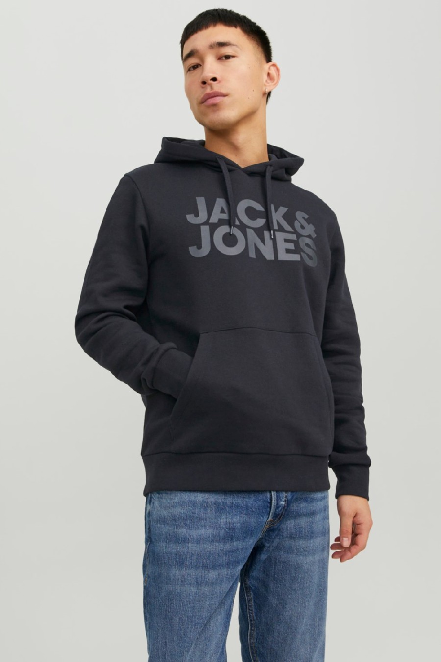 Hoodie JACK & JONES 12152840-Black-LP-WB