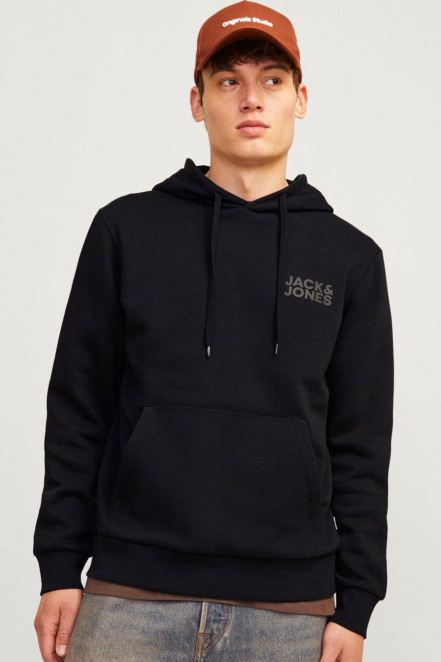 Hoodie JACK & JONES 12152840-Black-SP-Black