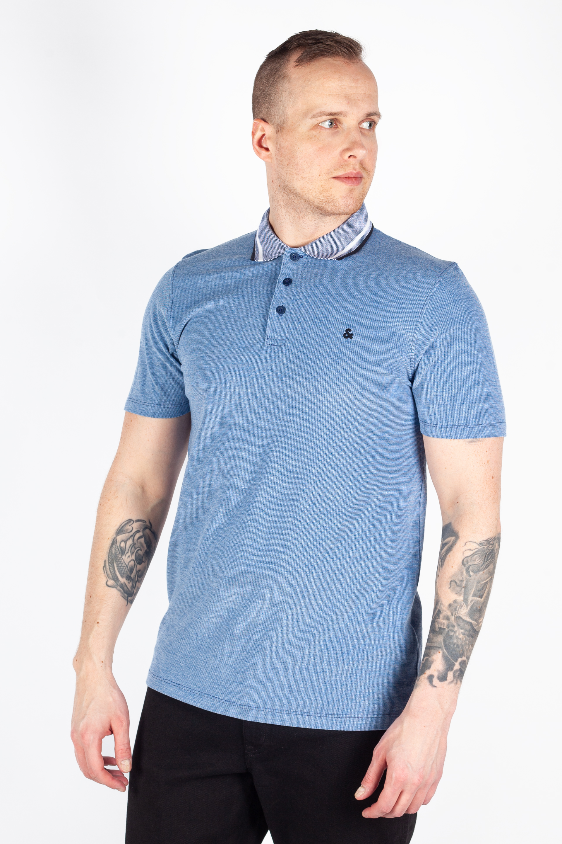 Polo shirt JACK & JONES 12175007-Blue-Depths