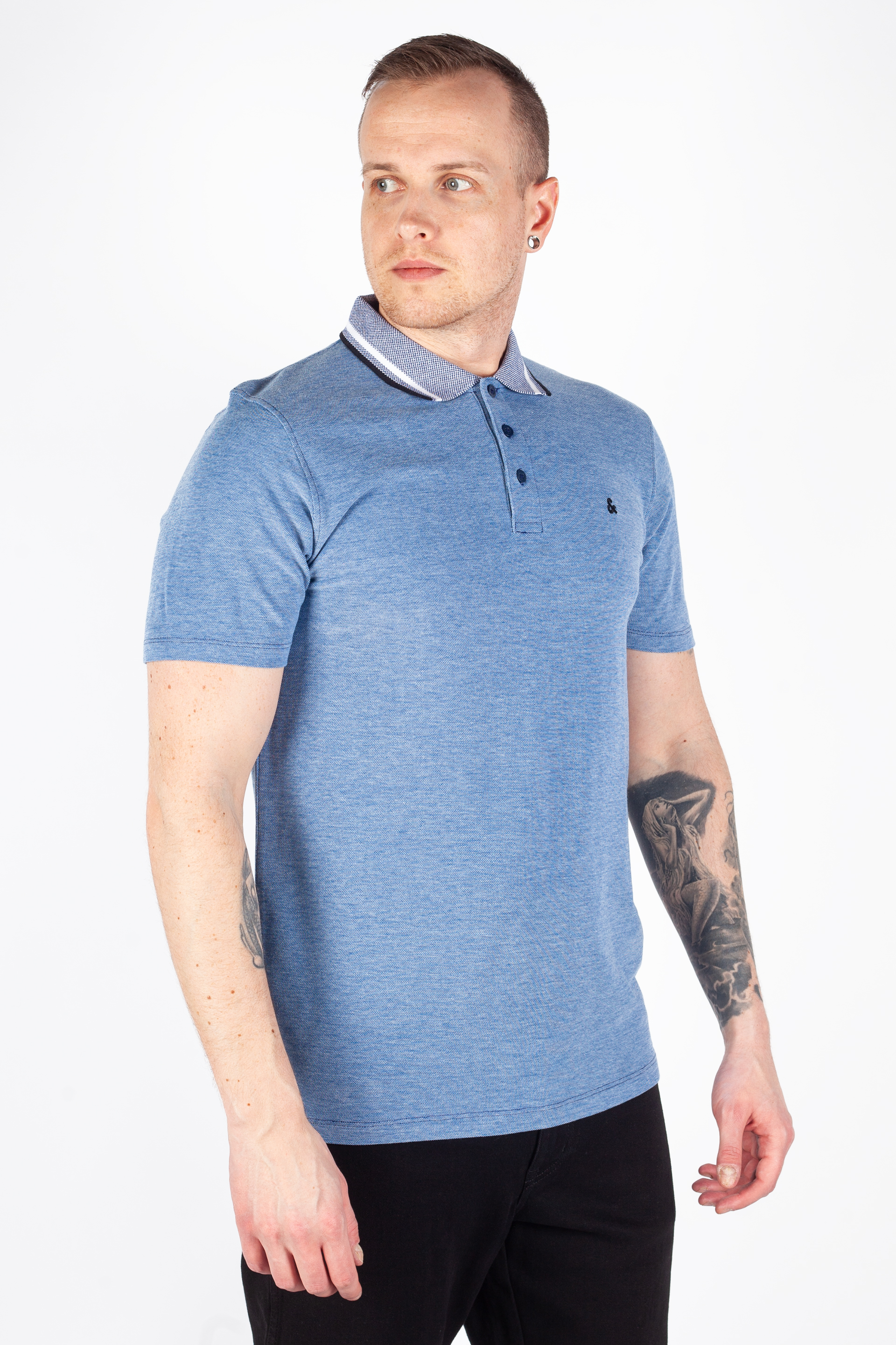 Polo shirt JACK & JONES 12175007-Blue-Depths