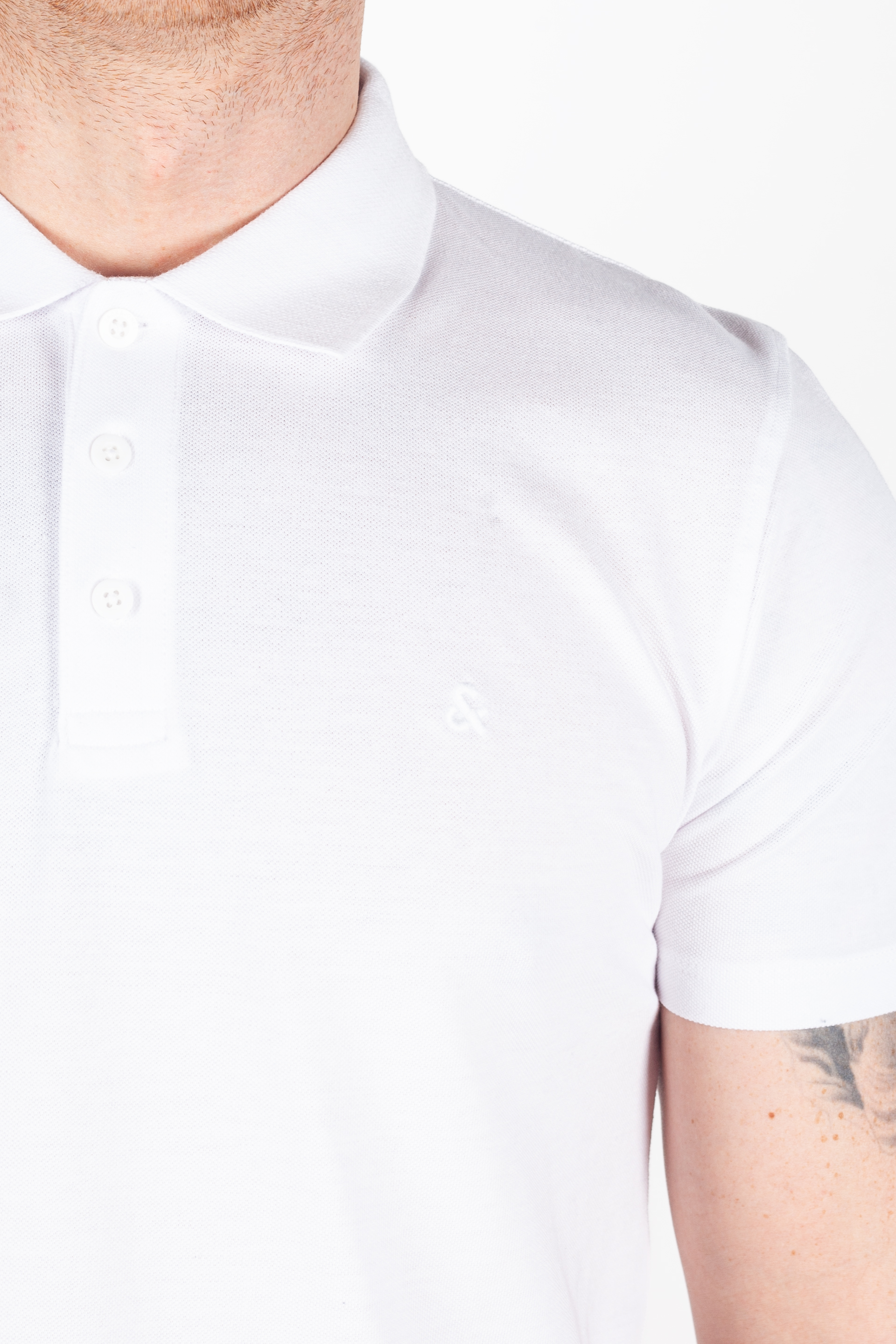 Polo shirt JACK & JONES 12175007-White-SOLID