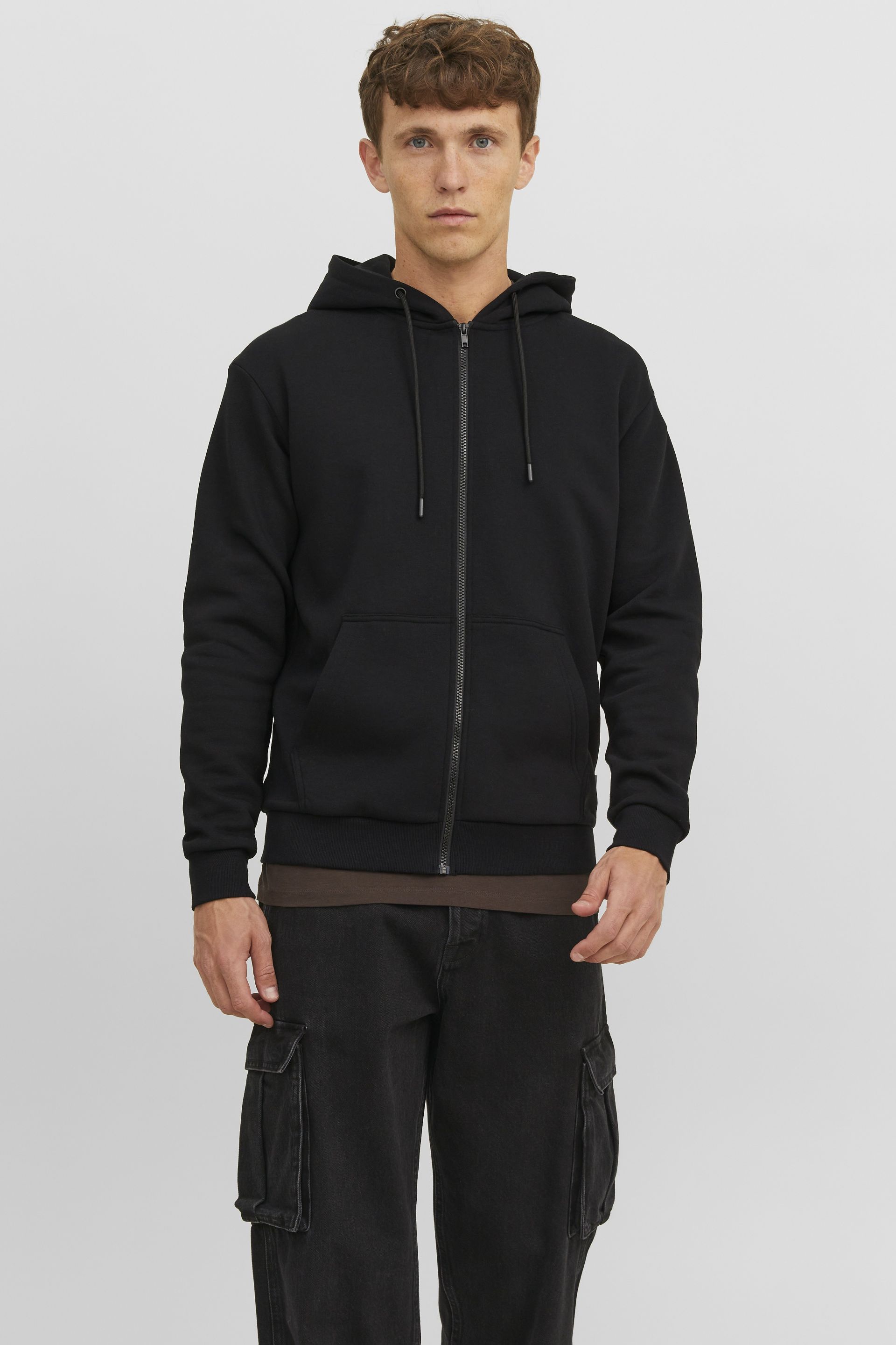 Zip up Hoodie JACK & JONES 12249342-Black