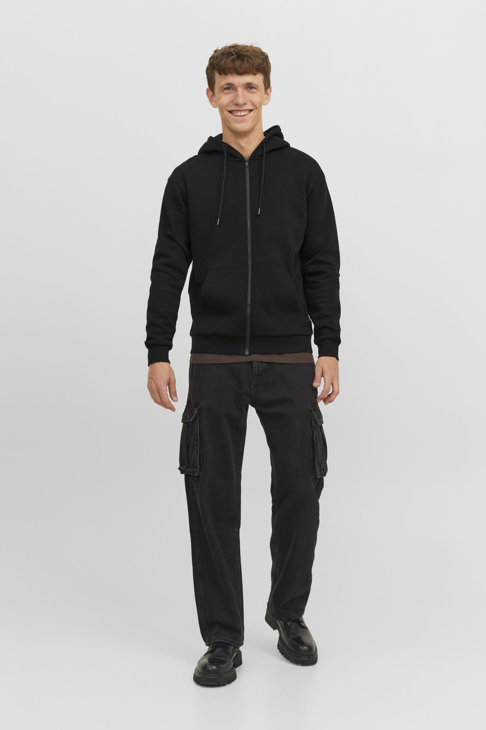 Zip up Hoodie JACK & JONES 12249342-Black