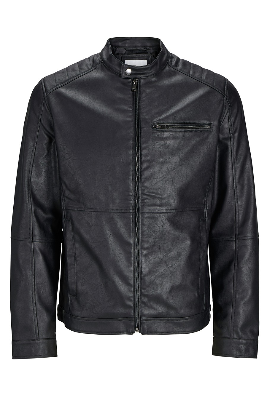 Leather jacket JACK & JONES 12261196-Black