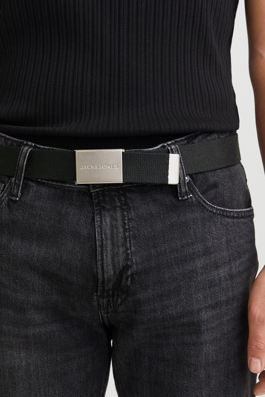 Canvas belt JACK & JONES 12270575-Black