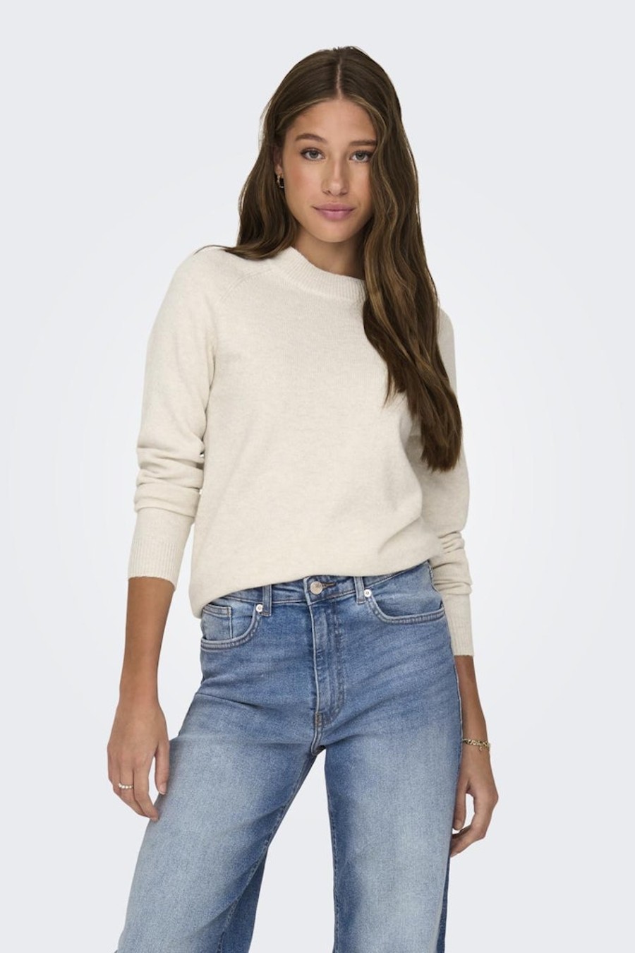 Sweater ONLY 15204279-Birch-MELANGE