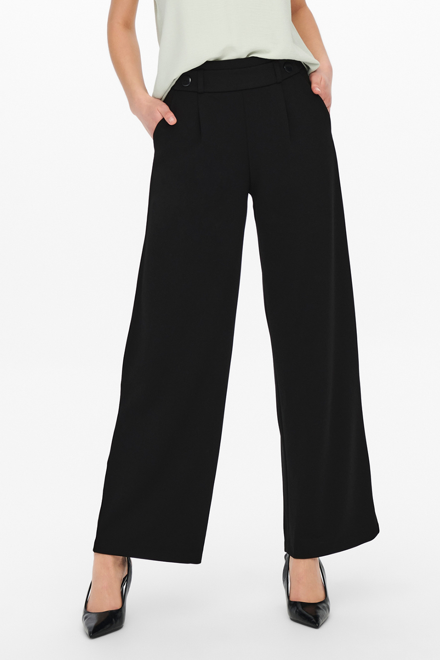 Casual Pants JACQUELINE DE YONG 15208430-Black-BLACK