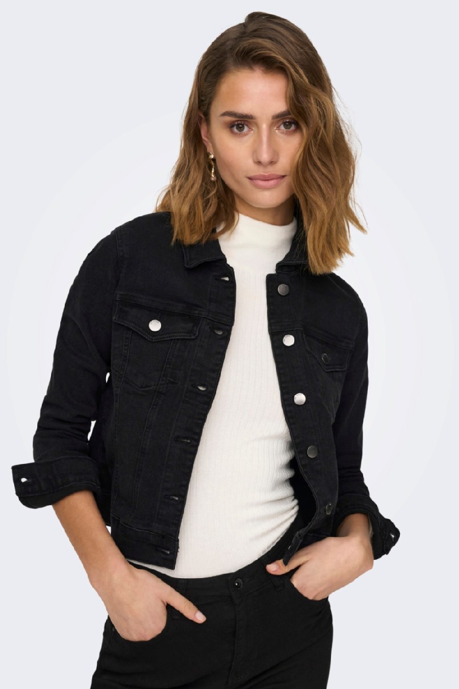 Denim jacket JACQUELINE DE YONG 15271697-Black