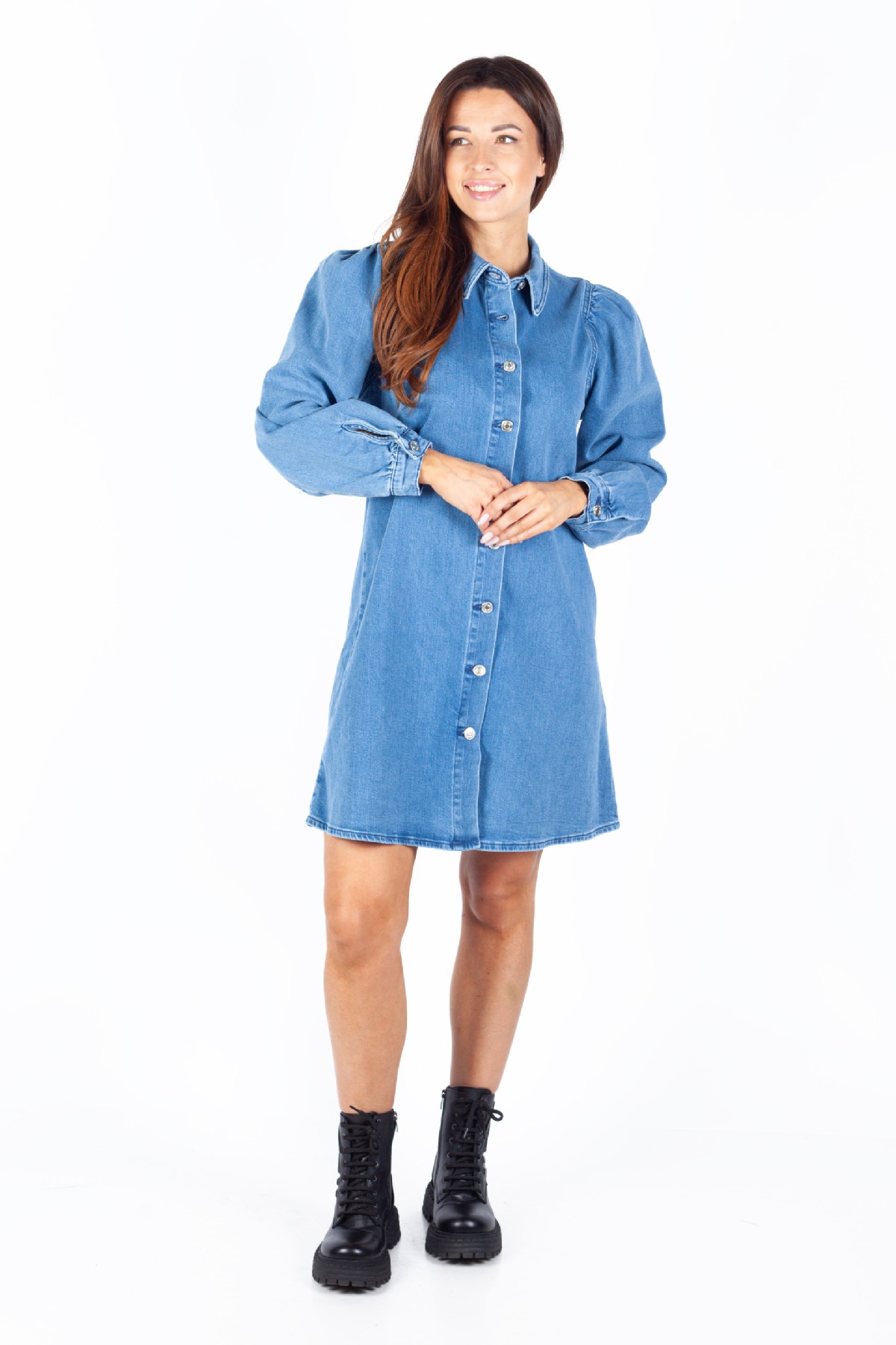 Denim dress ONLY 15345570-Medium-Blue