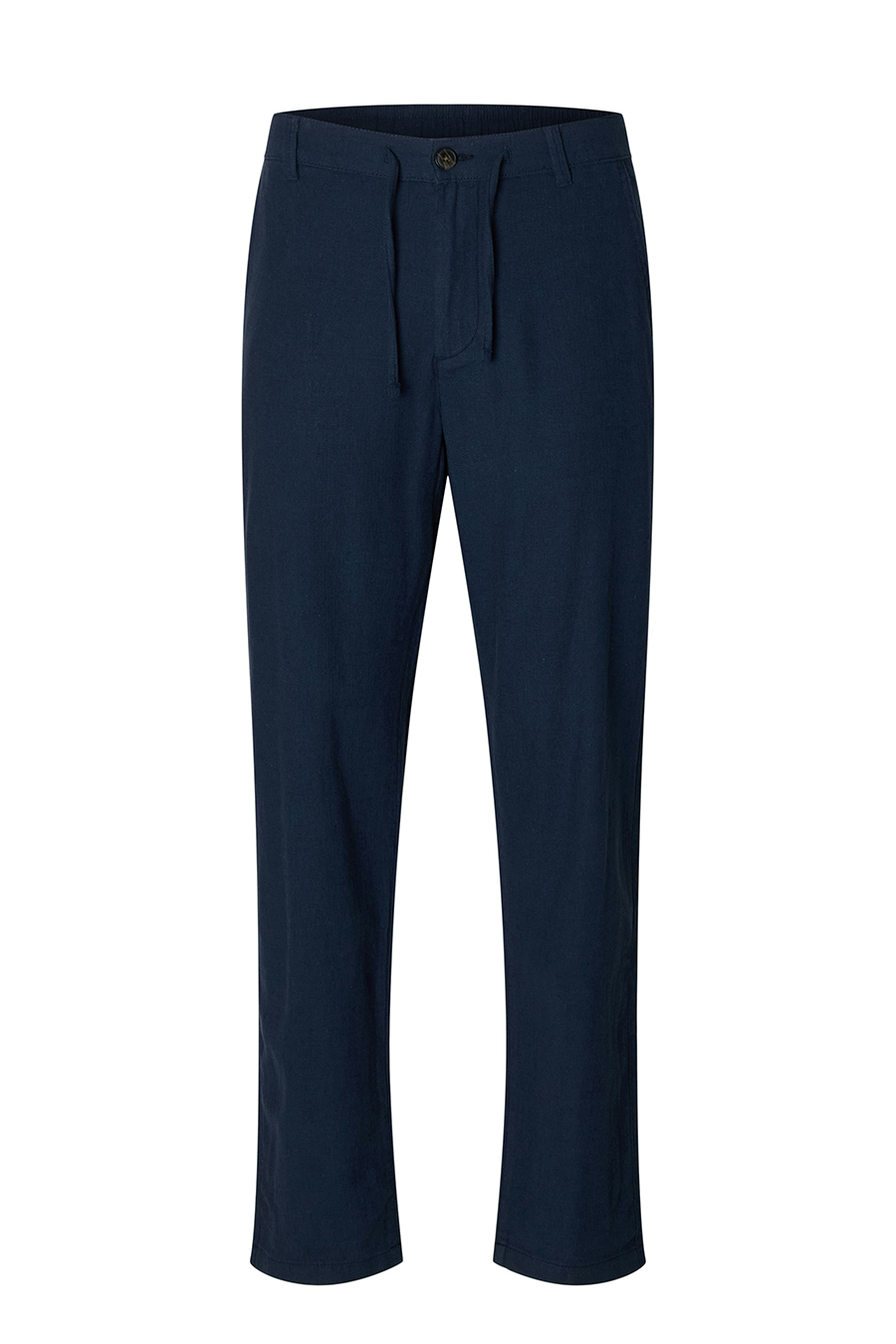 Linen trousers SELECTED 16087636-Dark-Sapphire