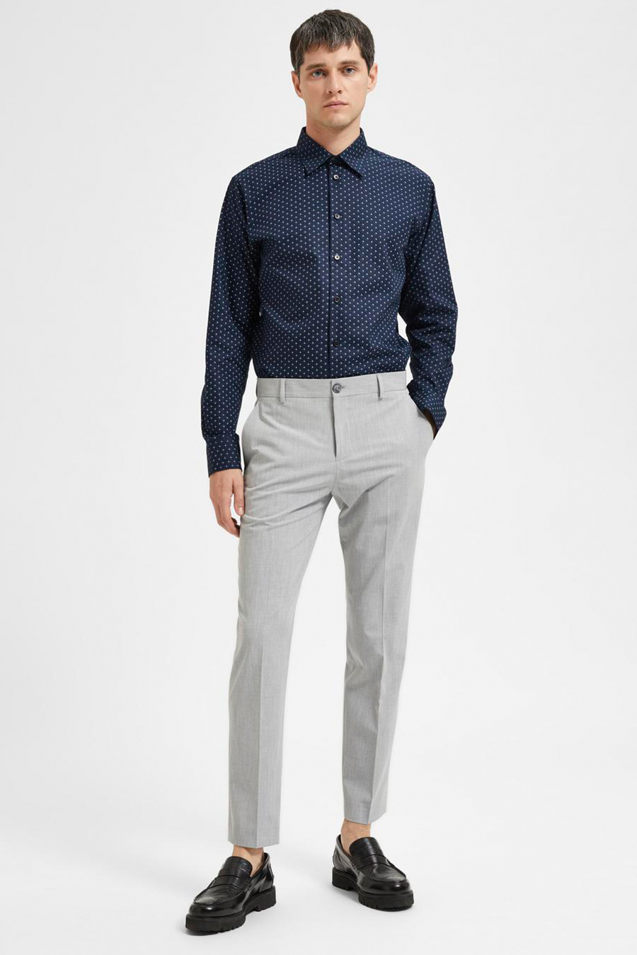 Suit trousers SELECTED 16087825-LG-Melange