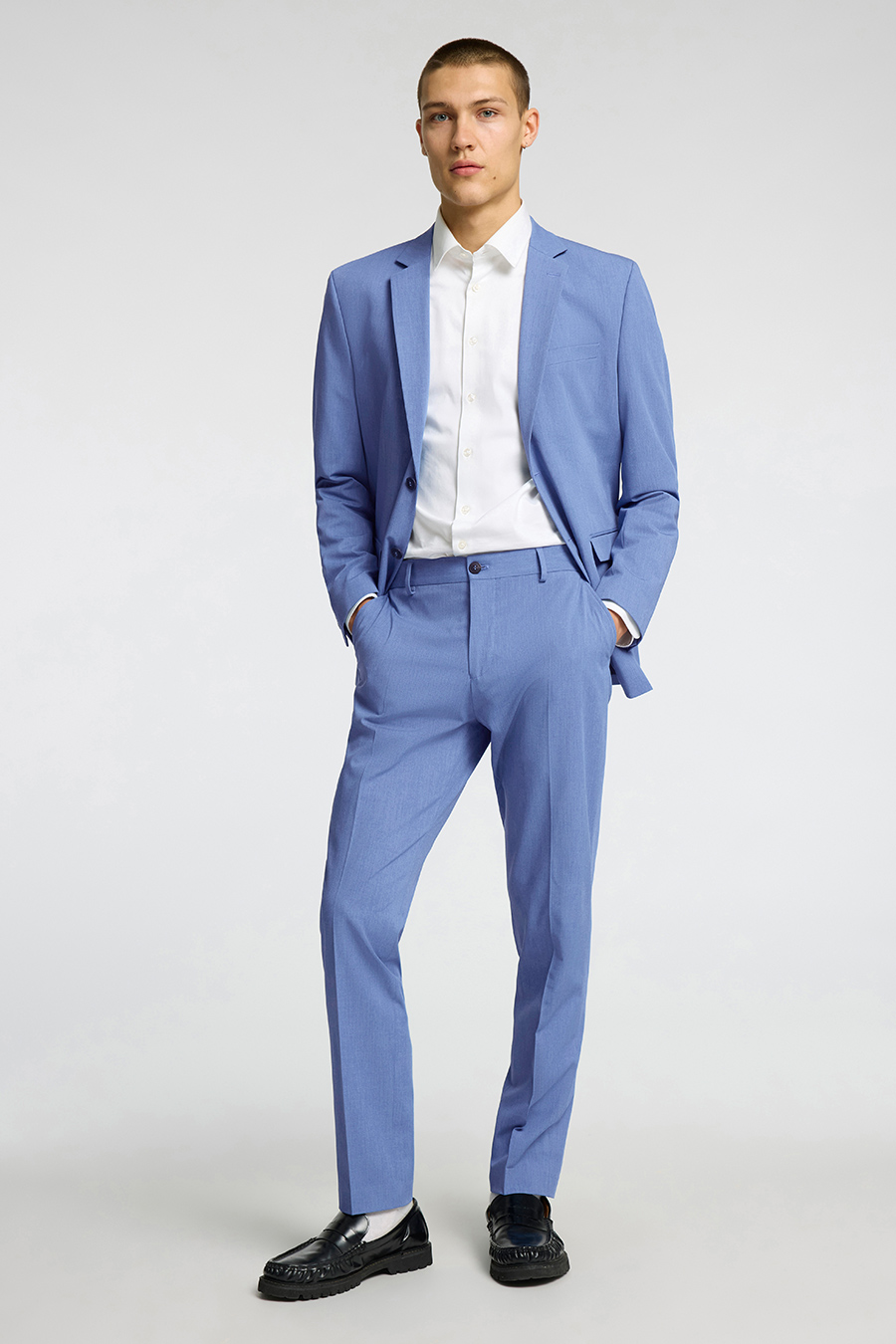 Suit trousers SELECTED 16087825-Light-Blue