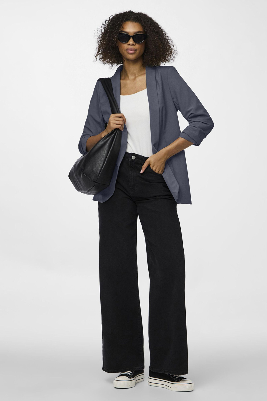 Blazer PIECES 17090996-Ombre-Blue