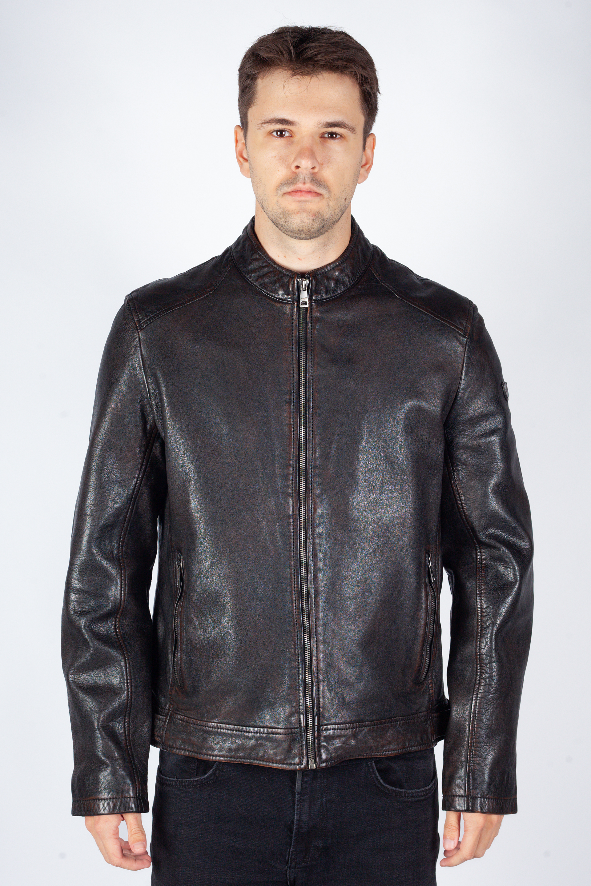 Leather jacket MAURITIUS 1901-0007-antique-brown