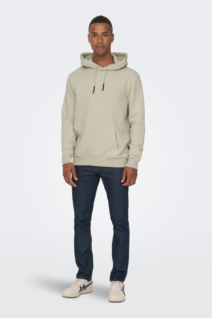 Hoodie ONLY & SONS 22018685-Silver-Lining