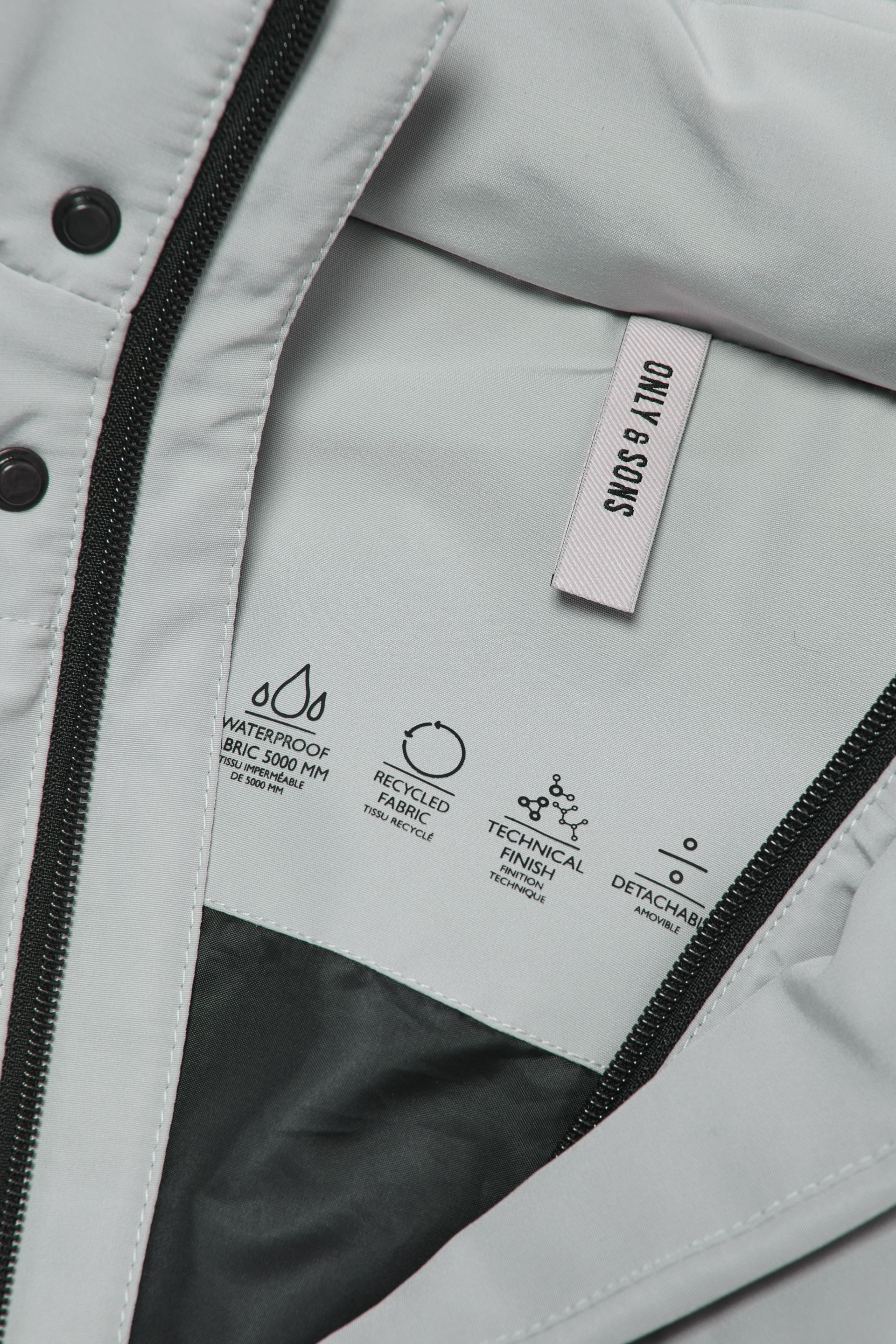 Winter jacket ONLY & SONS 22019598-Mirage-Gray