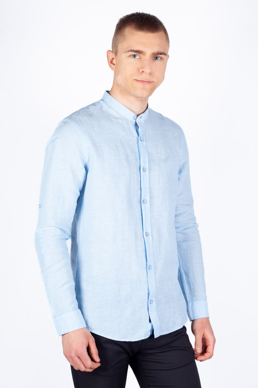 Linen shirt MCL 32426-MAVI