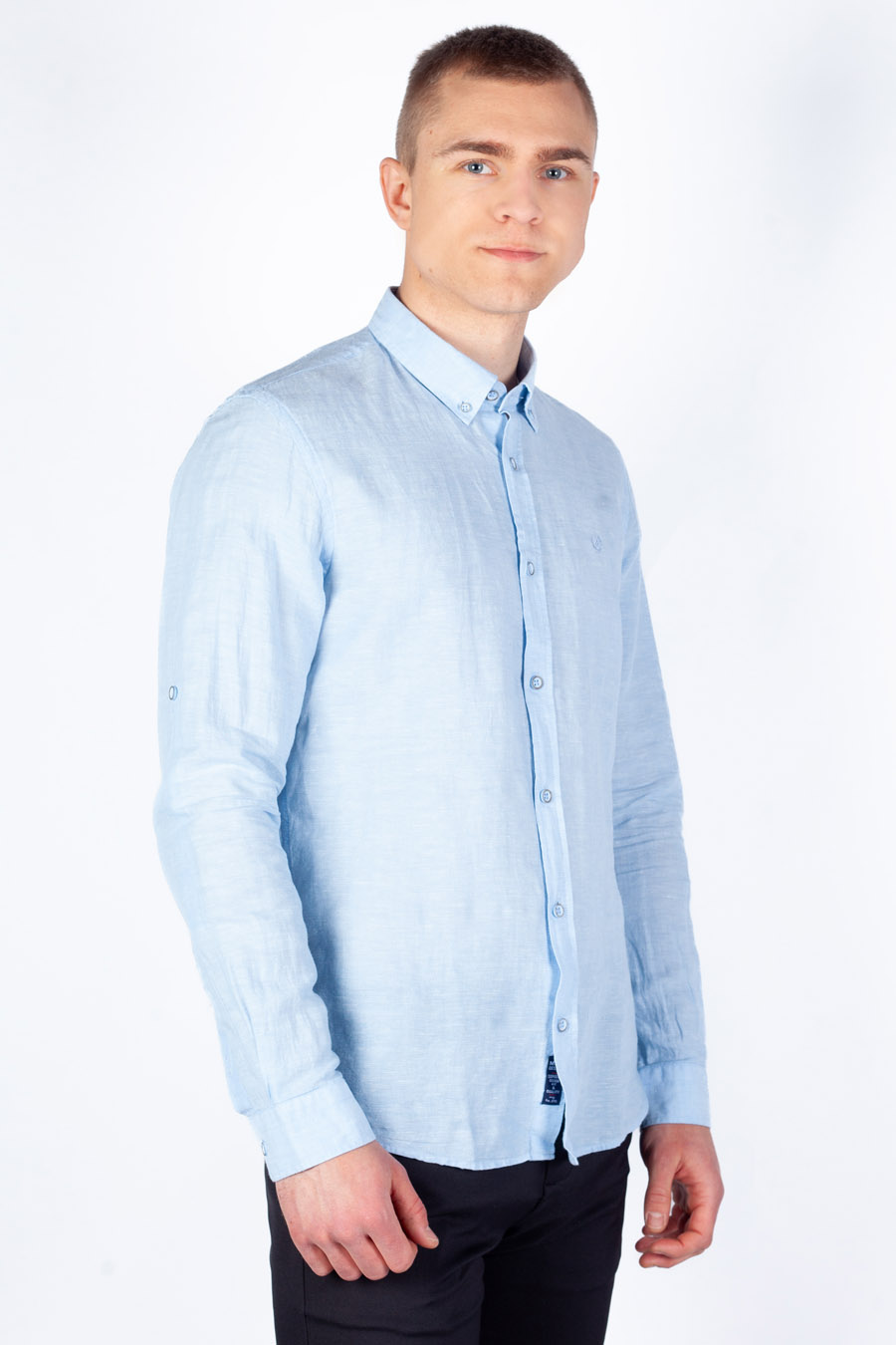 Linen shirt MCL 32431-MAVI