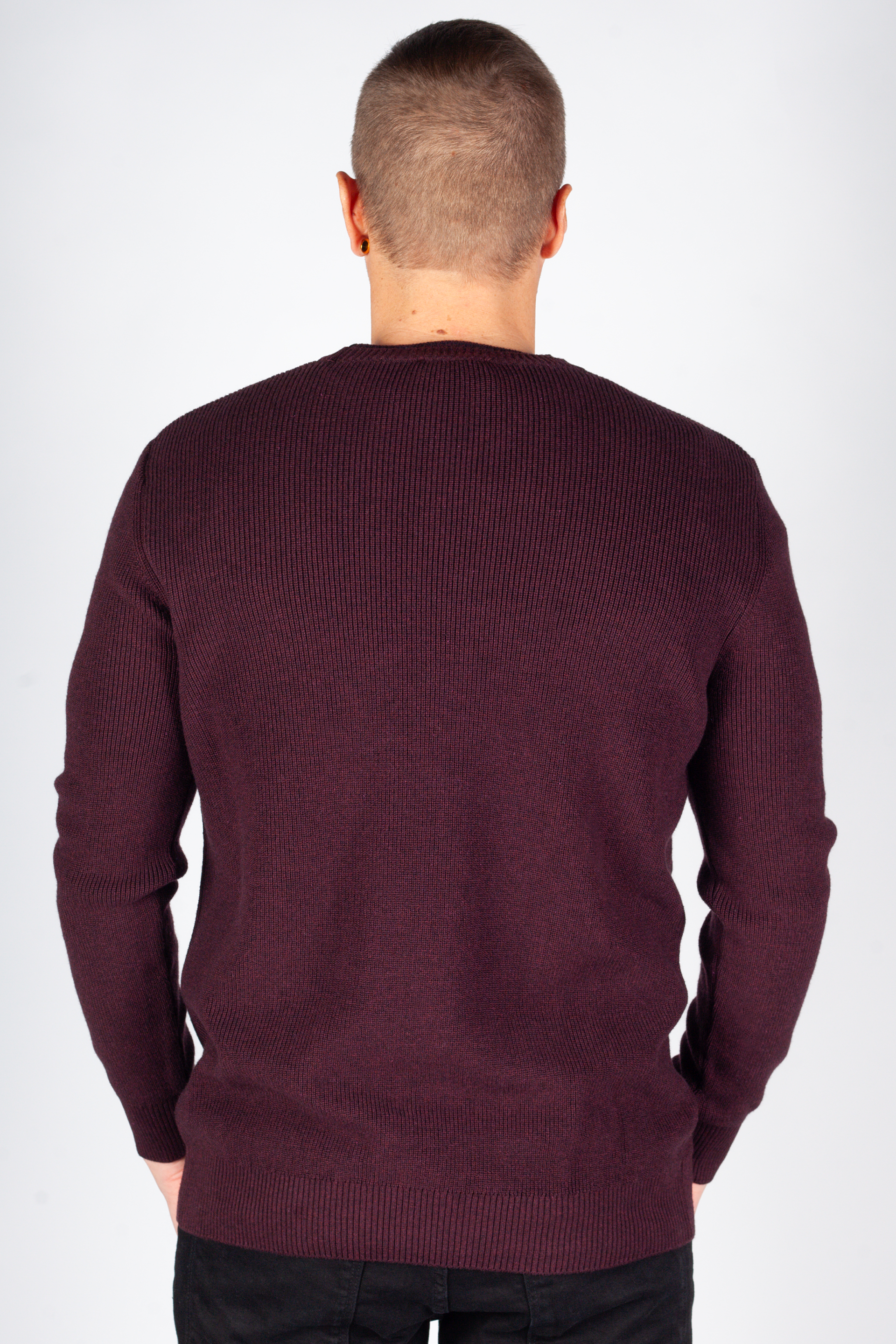 Sweater MCL 33813-BORDO-MELANJ
