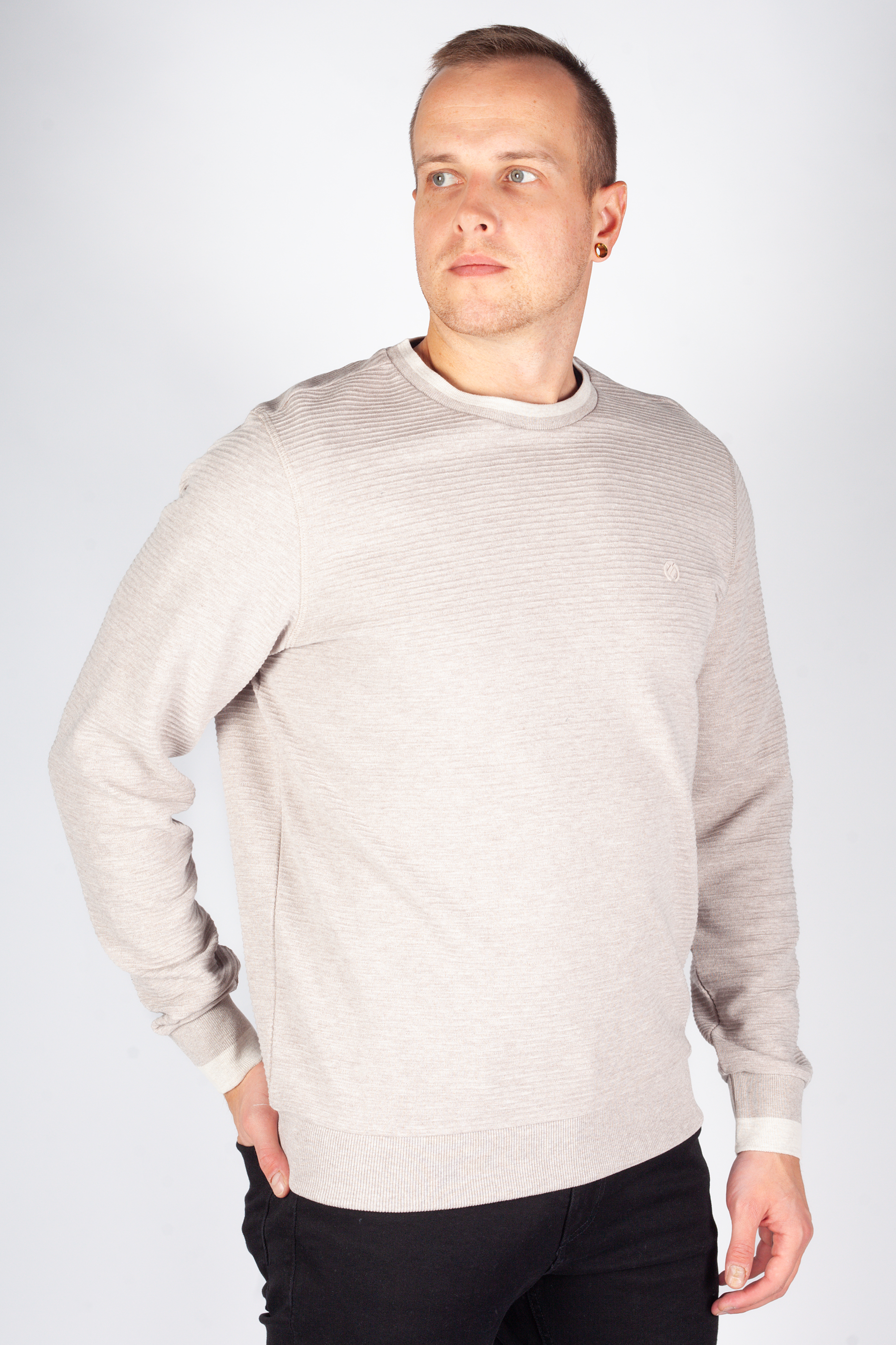 Sweater MCL 36829-TOPRAKMELANJ