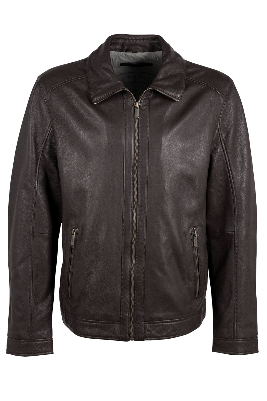 Leather jacket DEERCRAFT 3701-0127-dark-brown