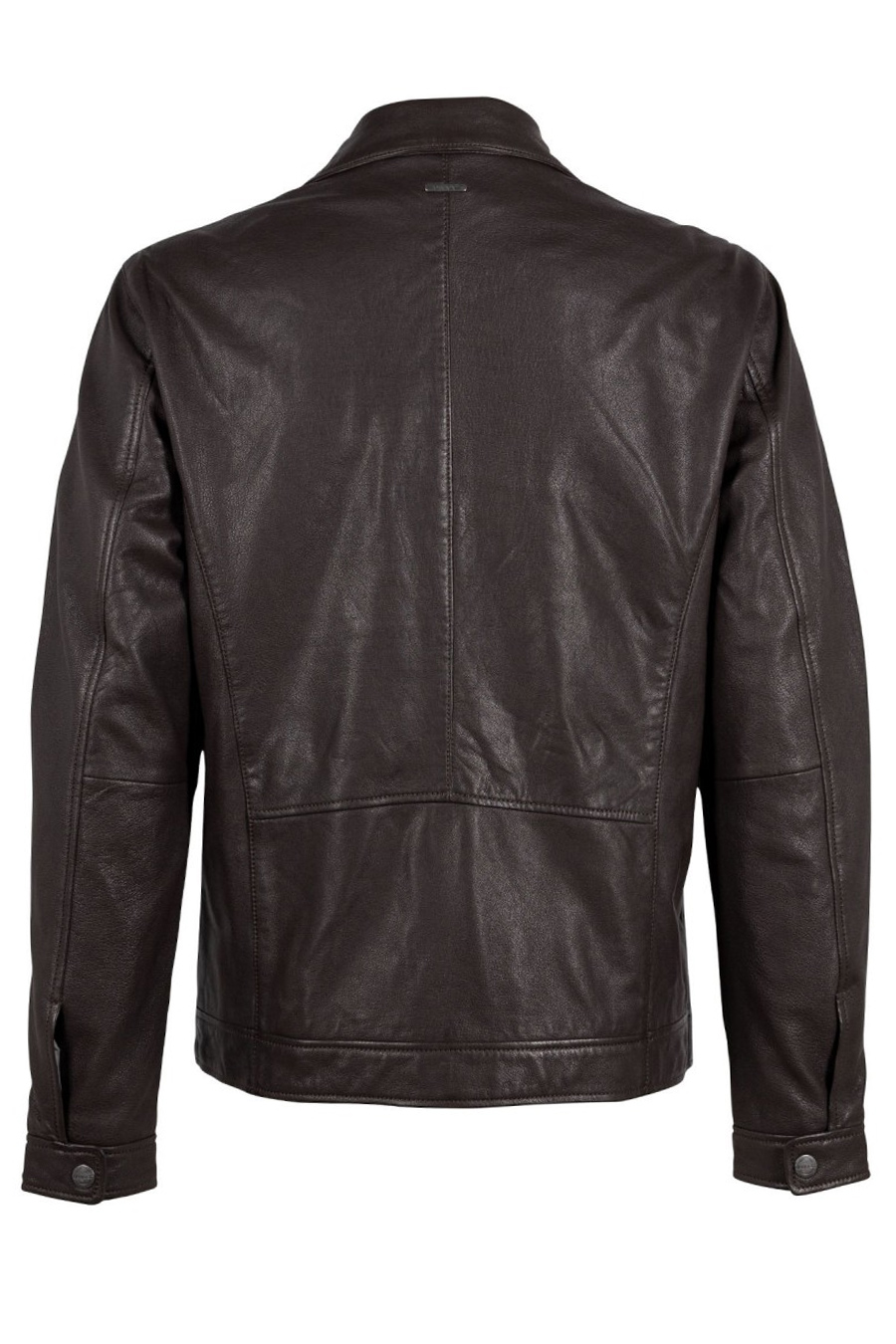 Leather jacket DEERCRAFT 3701-0127-dark-brown