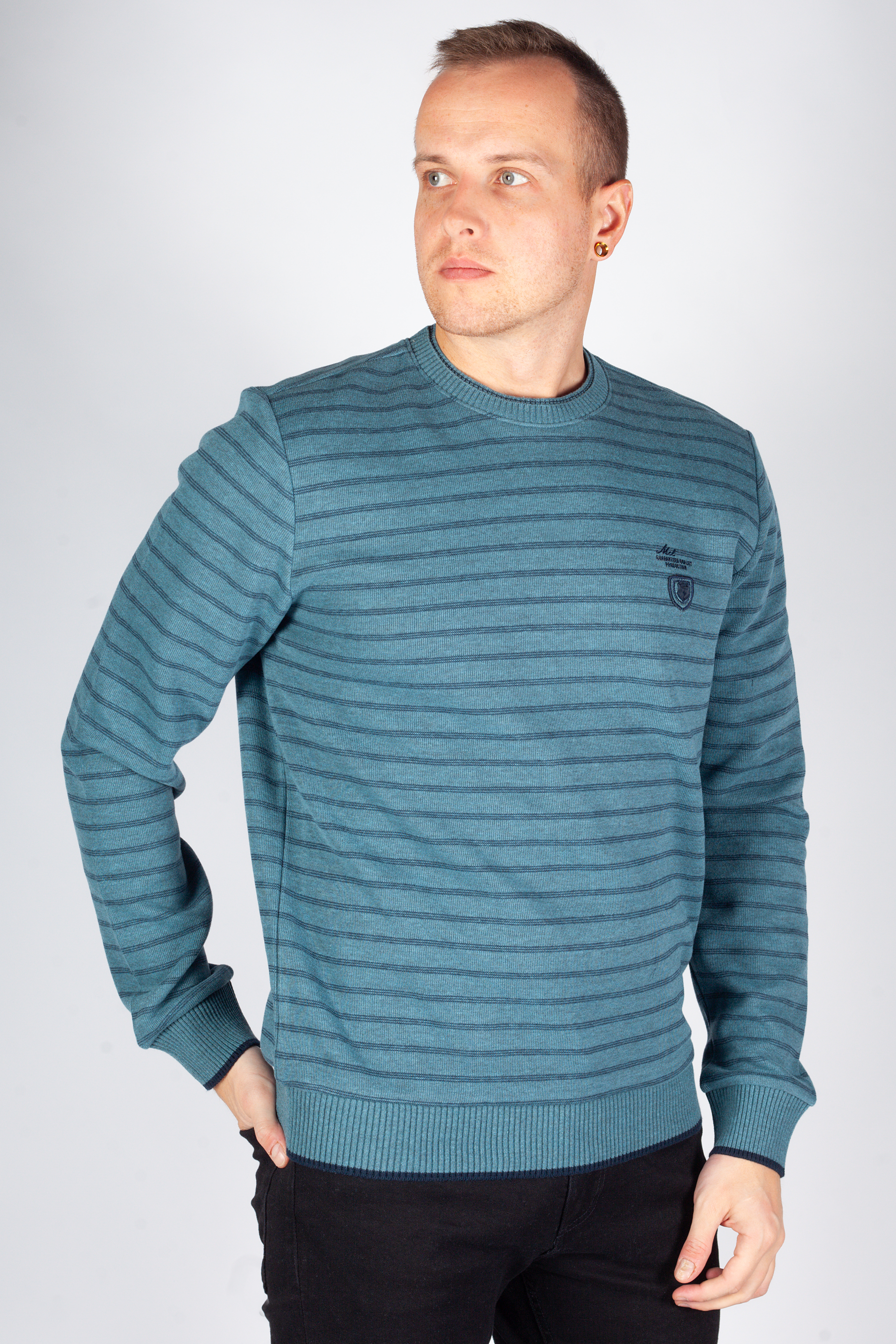 Sweater MCL 39681-TURKUAZMELANJ