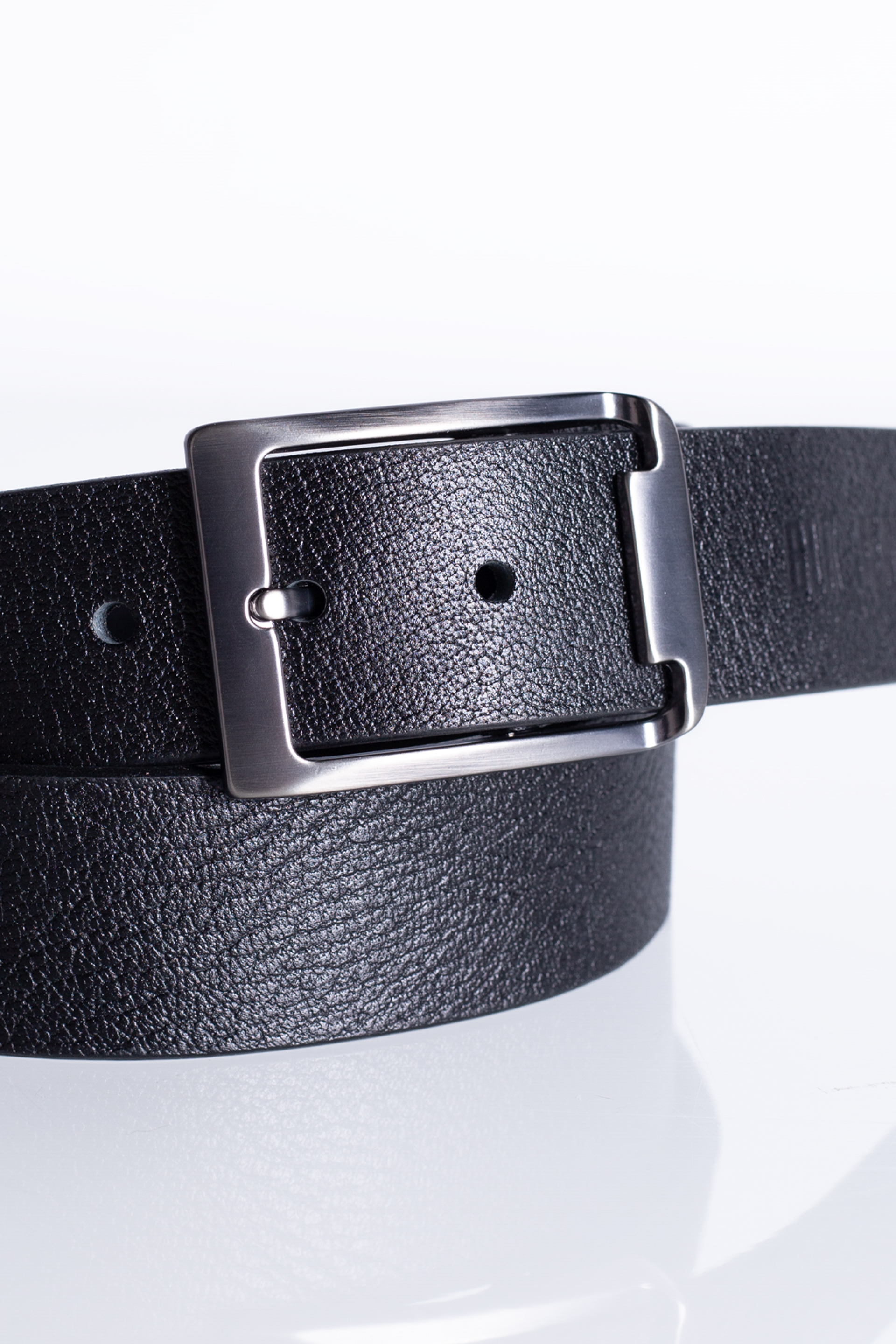 Leather belt BLK JEANS 471540-203-01