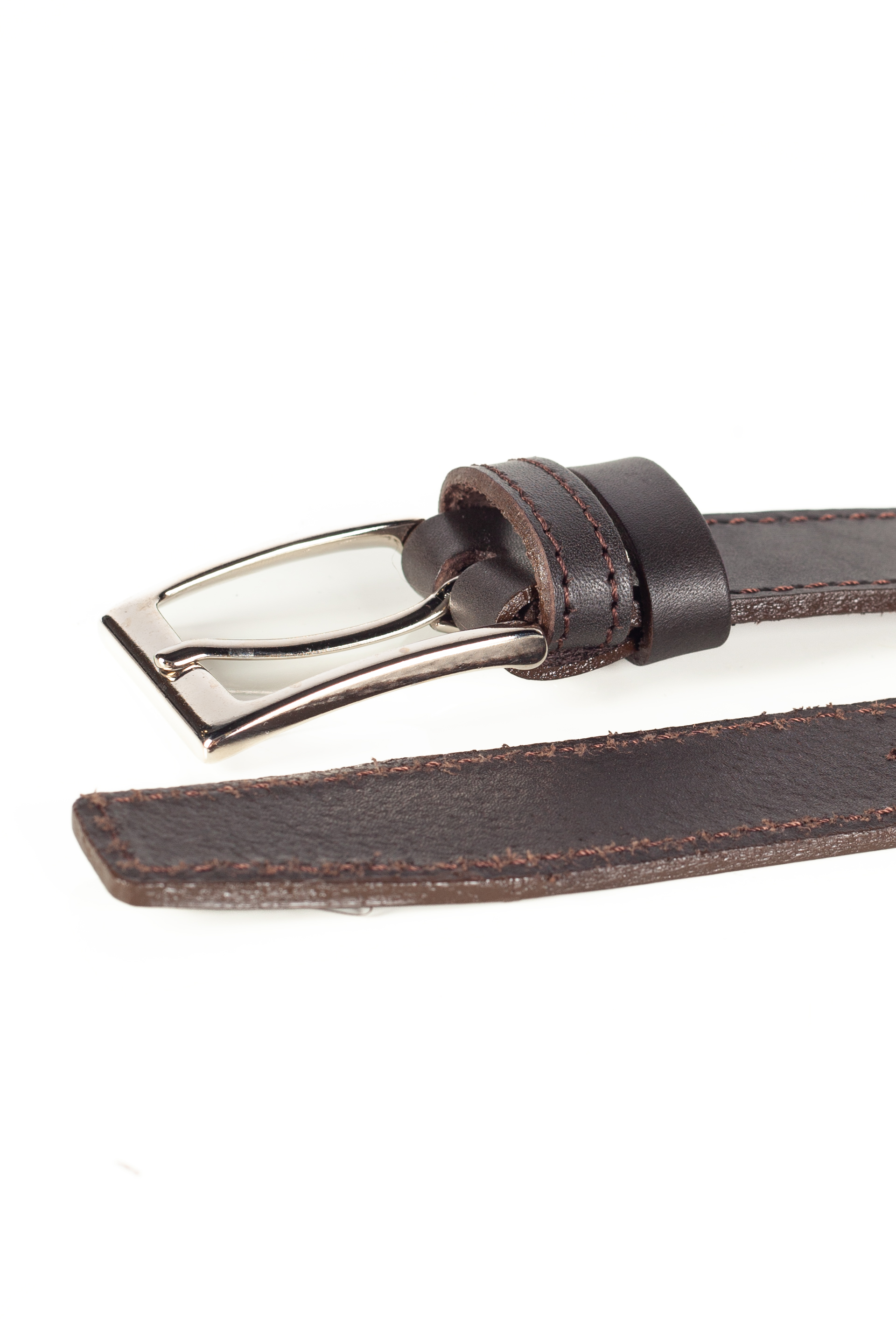 Leather belt X JEANS BASICS 98-001-BROWN