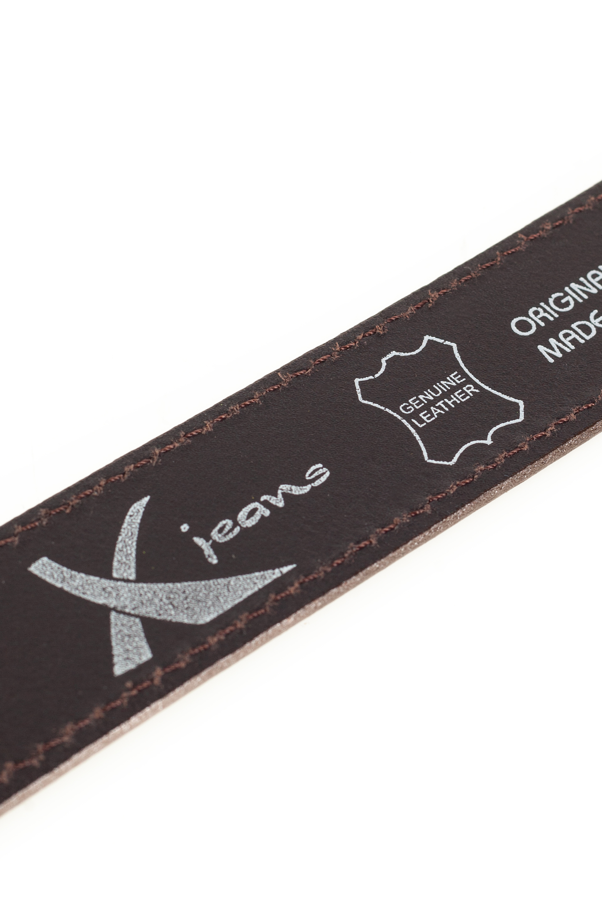 Leather belt X JEANS BASICS 98-007-BROWN
