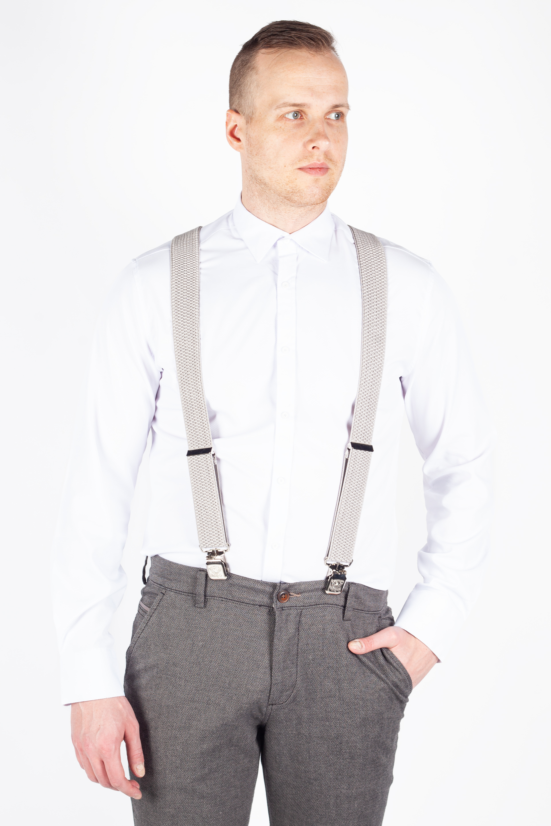 Suspenders X JEANS DYK40-003-LIGHT-GRAY