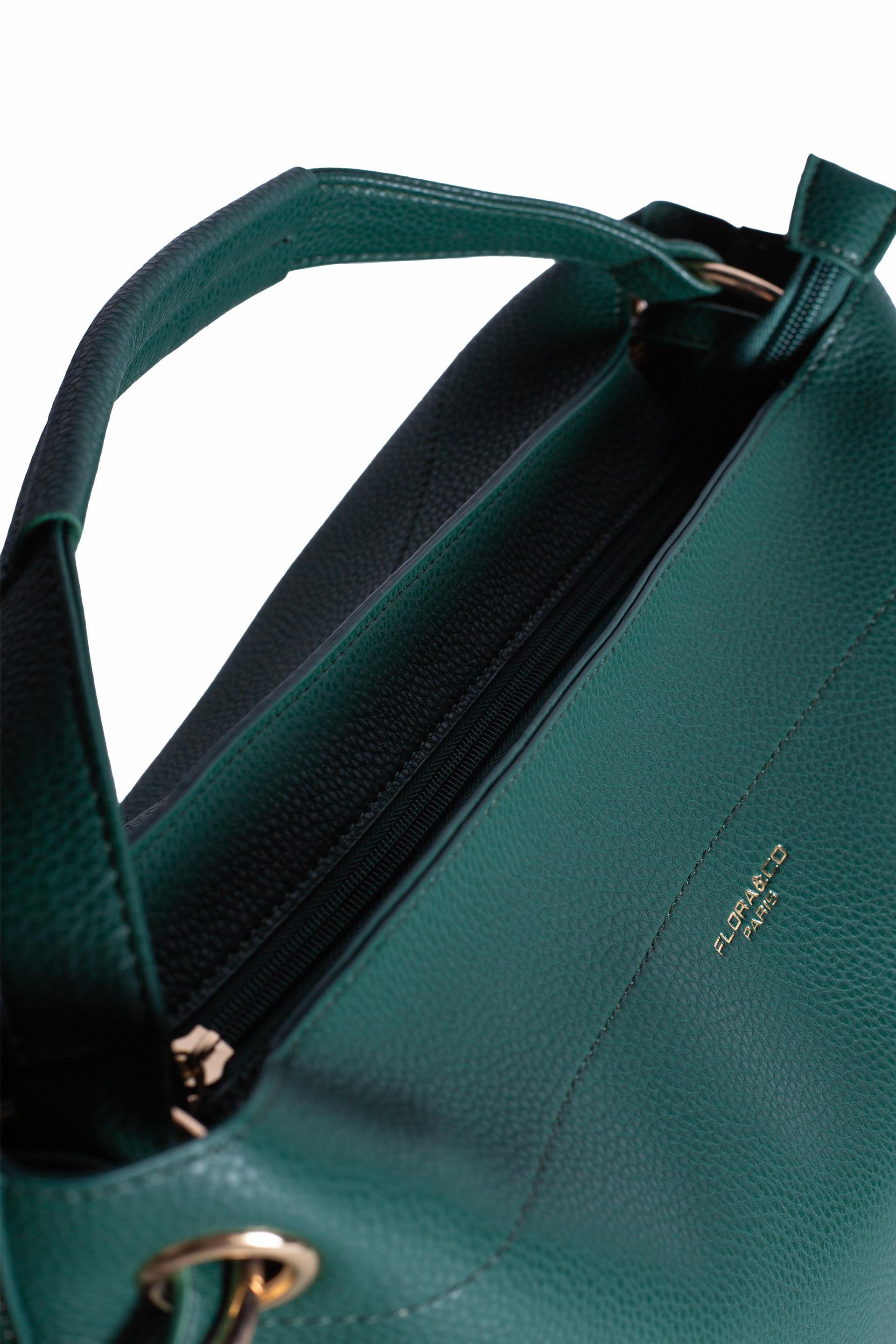 Handbag FLORA&CO H6966-VERT-FONCEE