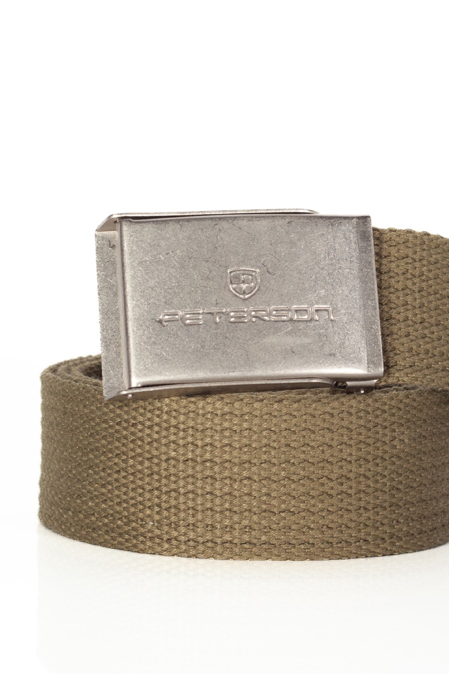 Canvas belt PETERSON PTN-SILVER-GREEN-2